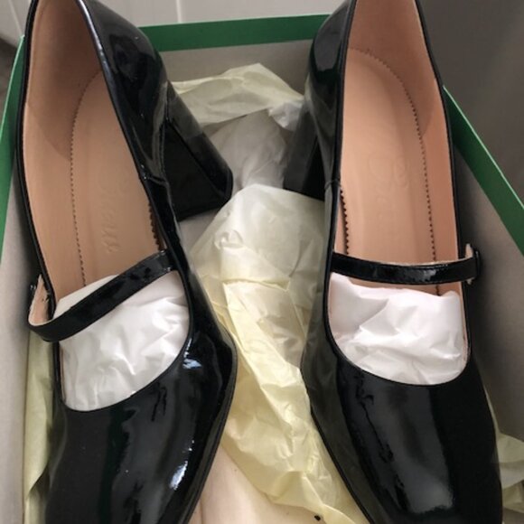 J Crew NEW Patent Black Mary Jane Shoes - Picture 6 of 6